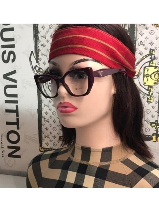 New Authentic ? Prada PR 18WV VIY1O1 Eyeglasses – Garnet main image 4